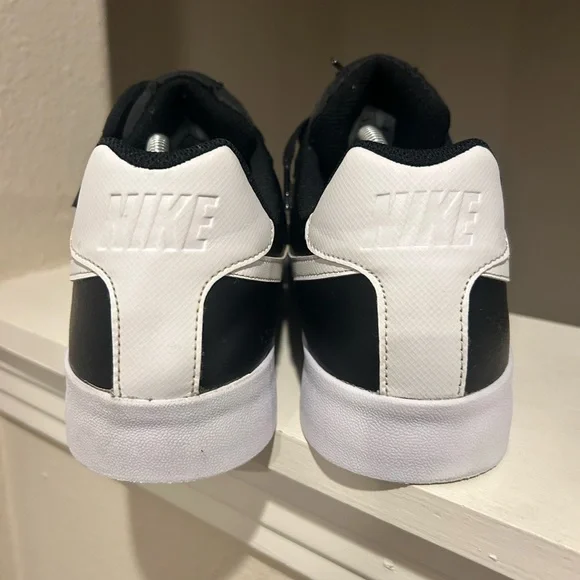 Nike Court Royale BQ4222-002 Black/White Leather Skateboard Sneakers Men 11 - Picture 4 of 9